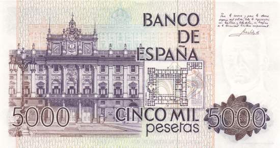 5000 Pesetas 1979